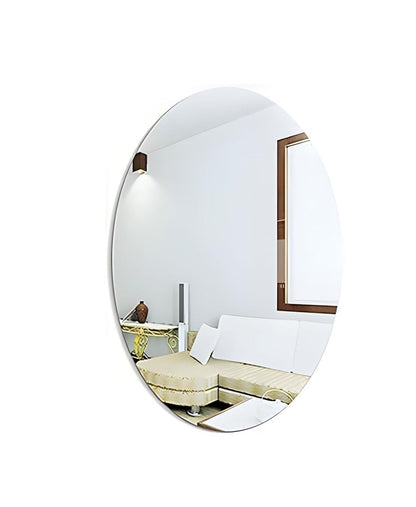 Pack of 3 Combo 20 X 30 Cm Magic Foldable sticker Mirror Oval Shape